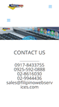 Mobile Screenshot of filipinowebservices.com