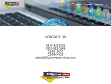 Tablet Screenshot of filipinowebservices.com